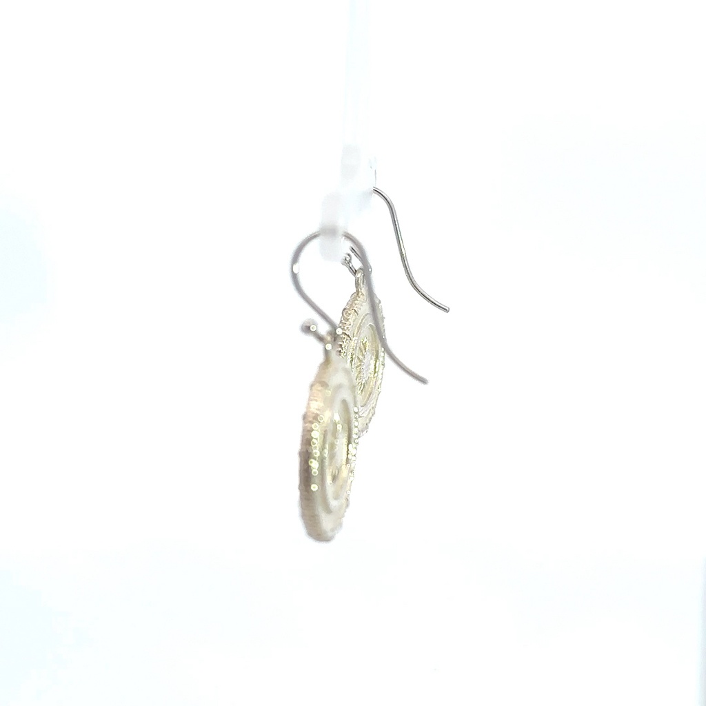 Sterling Silver Gorka Basket Design Earrings