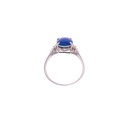 Silver Triplet Opal Ring with Blues & Greens