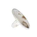 Sterling Silver Landscape Agate Ring