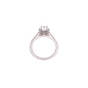18ct White Gold Oval Halo Diamond Ring