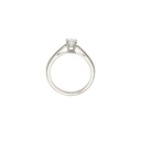 18ct White Gold Petite Round Diamond Engagement Ring