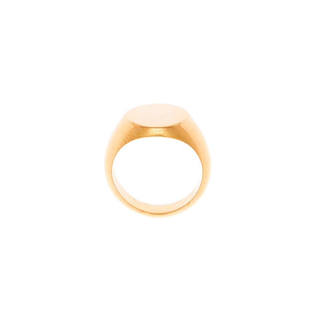 18ct Yellow Gold Oval Signet Ring