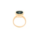 9ct Gold Bezel Set London Blue Topaz Ring