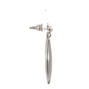 9ct fluted drop earrings ball stud