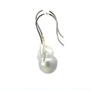 18K baroque pearl drop earrings