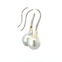 18K baroque pearl drop earrings