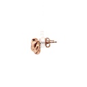 Knot earrings in 9K rose gold