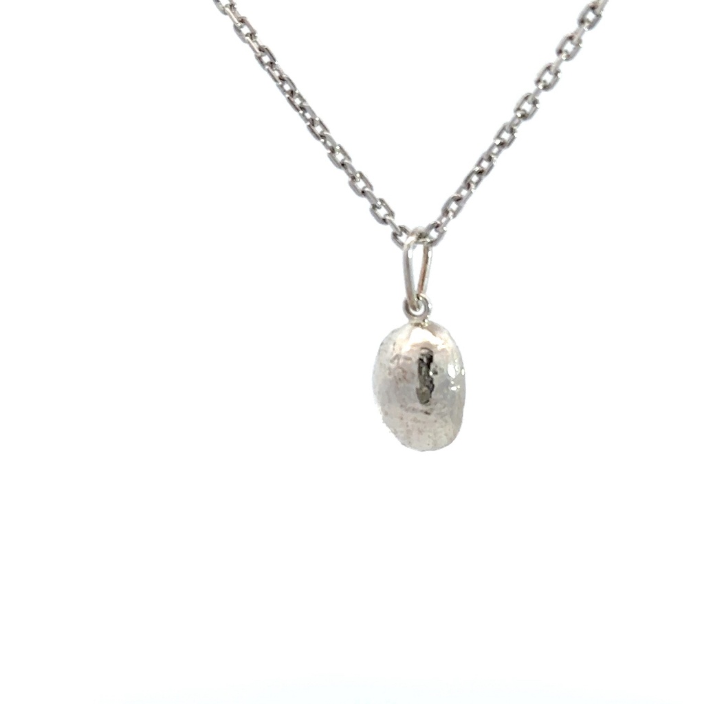 Sterling Silver Coffee Bean Pendant
