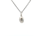 Sterling Silver Coffee Bean Pendant