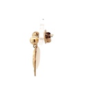 Kokomo yellow gold ball stud and drop earrings