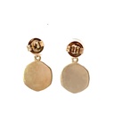 Kokomo yellow gold ball stud and drop earrings