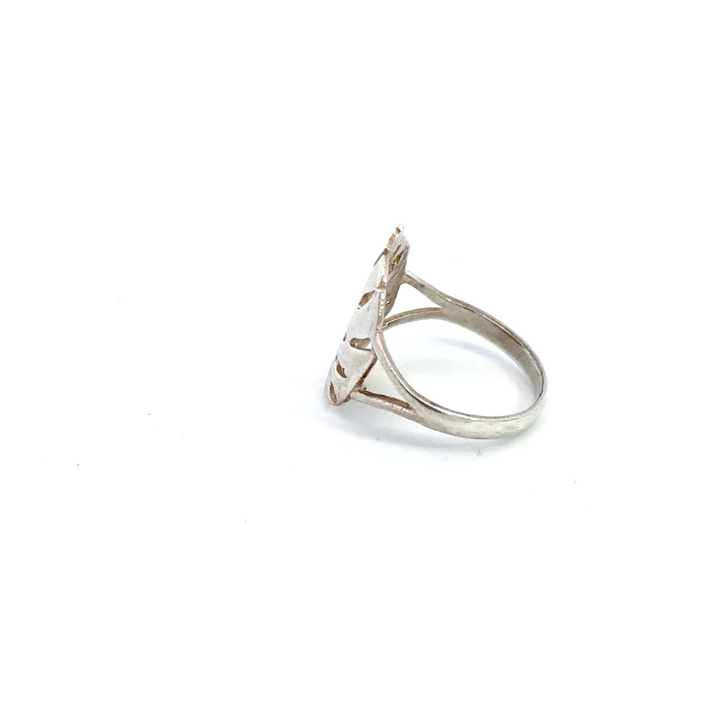Sterling Silver Elephant Ear Palm Ring