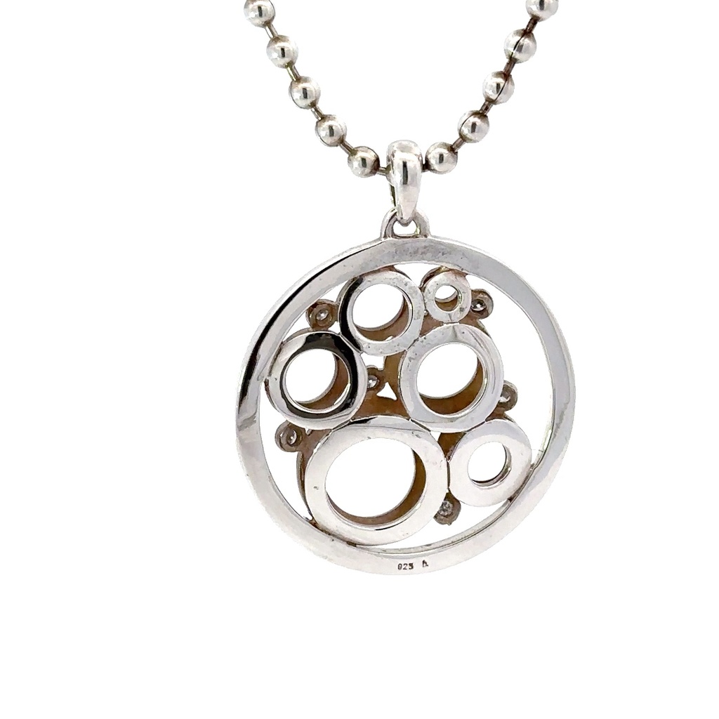 Sterling Silver Diamond Pendant