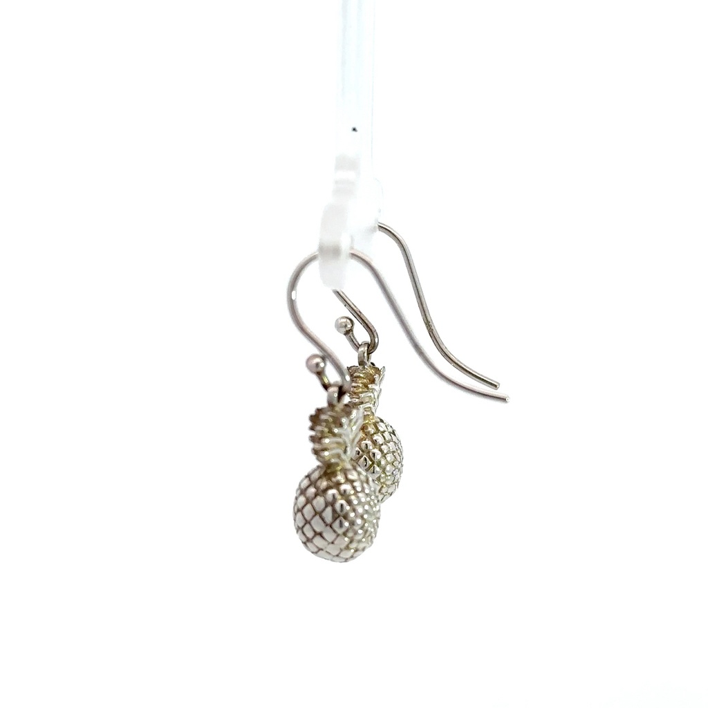 Sterling silver pineapple earrings