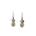 Sterling silver pineapple earrings
