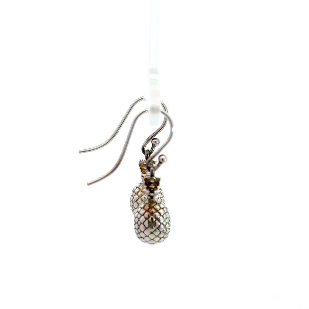 Sterling silver pineapple earrings