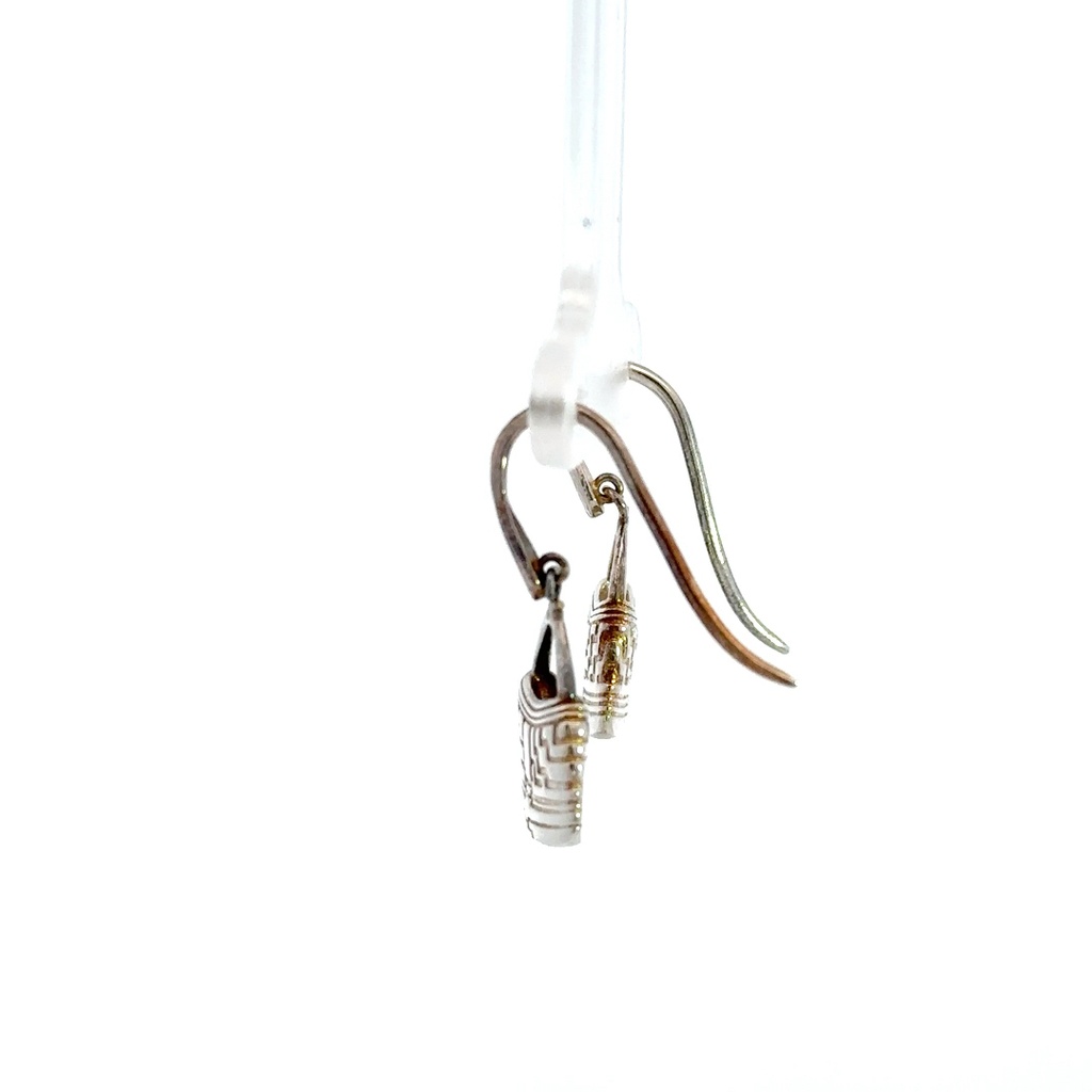 Sterling silver bilum earrings