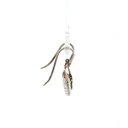 Sterling silver bilum earrings