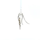 Coconut palm earrings in silver