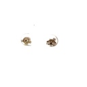 9K white gold cross studs