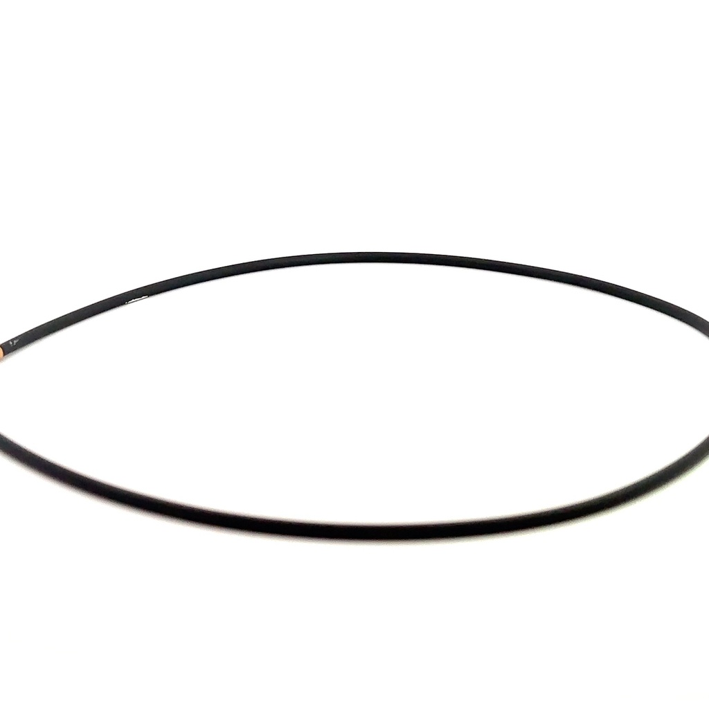 Neoprene necklace with 9K clasp