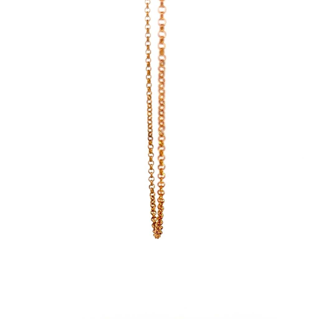 9K yellow gold belchor links necklace