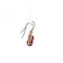9ct Rose Gold Garnet Earrings