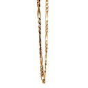 9K yellow gold figaro necklace