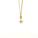 18K south sea pearl and diamond pendant