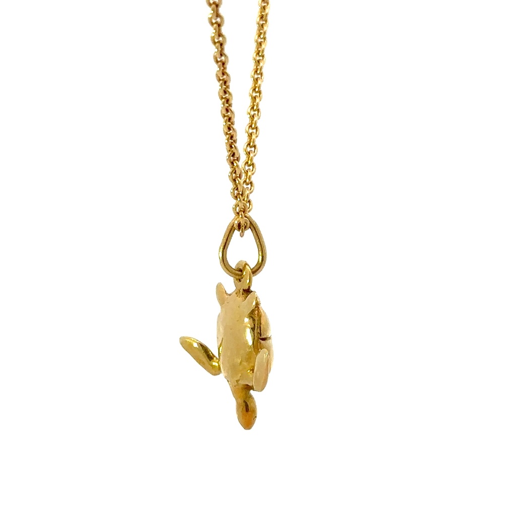 18ct Yellow Gold Turtle Pendant
