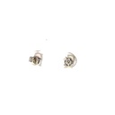 18k white gold crystal opal stud earrings