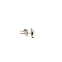 18k white gold crystal opal stud earrings