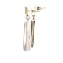 Silver stud & Mintablie opal drop