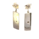 Silver stud & Mintablie opal drop