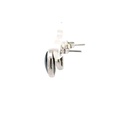 Sterling silver triplet opal stud earring