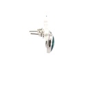 Sterling silver triplet opal stud earring