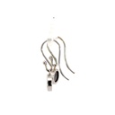 14K white gold opal drop earrings