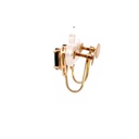 14K doublet opal screw-on earrings