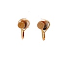 14K doublet opal screw-on earrings