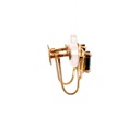 14K doublet opal screw-on earrings