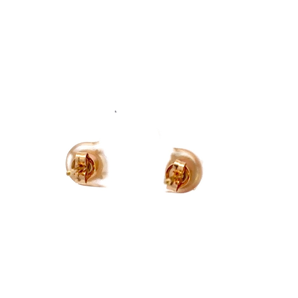 18K solid Australian opal stud earrings