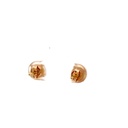 18K solid Australian opal stud earrings