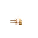 18K solid Australian opal stud earrings