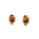 18K opal doublet stud earrings with diamond detail