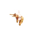18K opal doublet stud earrings with diamond detail