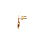 14K Australian opal doublet stud earrings