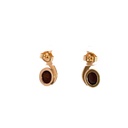 14K Australian opal doublet stud earrings