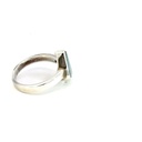 Silver Boulder Opal Ring with Multi Colours