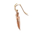 9ct Rose Gold Leaf Shape Earrings