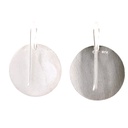 Silver flat satin finished disc on hook